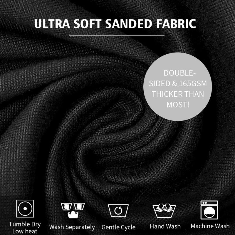[Australia - AusPower] - Gute Chair Seat Covers, Dining Room Chair Seat Covers with Ties, Stretch Solid Chair Covers Protectors for Dining Room Kitchen Chairs (Set of 4, Black) Solid - 4PCS 