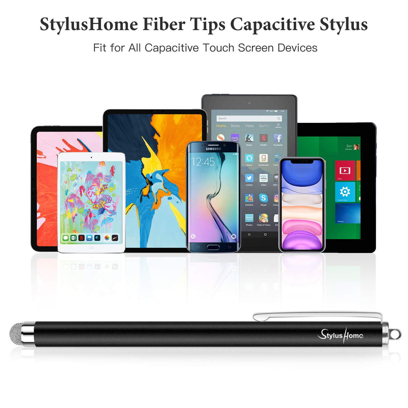 [Australia - AusPower] - StylusHome Stylus Pens for Touch Screens (6 Pcs), Sensitivity Capacitive Stylus Fiber Tips Touch Screen Pen with 6 Extra Replaceable Tips for for iPad iPhone Tablets All Universal Touch Devices 
