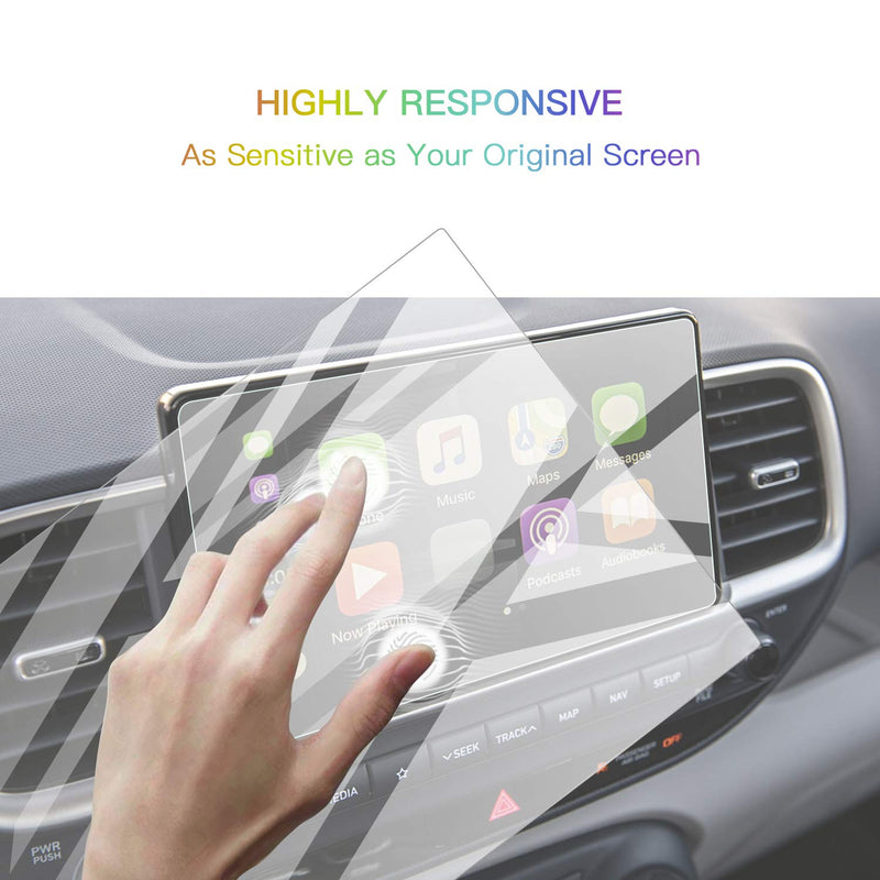 [Australia - AusPower] - Screen Protector Foils for 2020 2021 Venue Navigation Display Tempered Glass 9H Hardness Anti-Explosion & Scratch HD Clear Hyundai GPS LCD Protective Film 