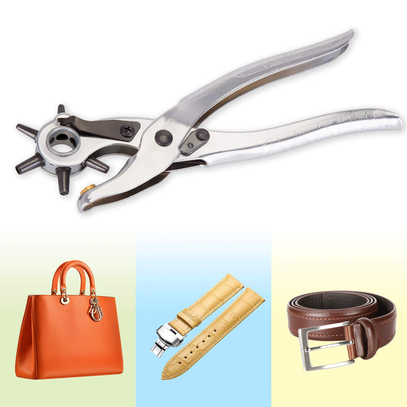 [Australia - AusPower] - XOOL Leather Hole Punch Set for Belts, Watch Bands, Straps, Dog Collars, Saddles, Shoes, Fabric, DIY Home or Craft Projects Small 