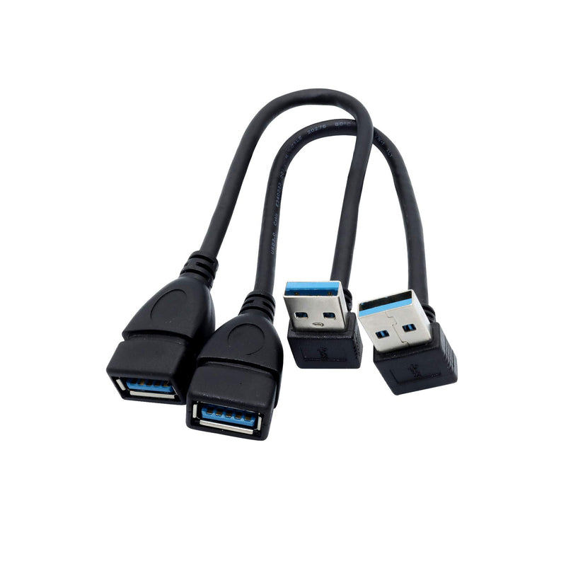 [Australia - AusPower] - Male to Female Extension Cable - 2Pack USB 3.0 A-Male to A-Female Adapter Cord 7.9inches (20cm) 