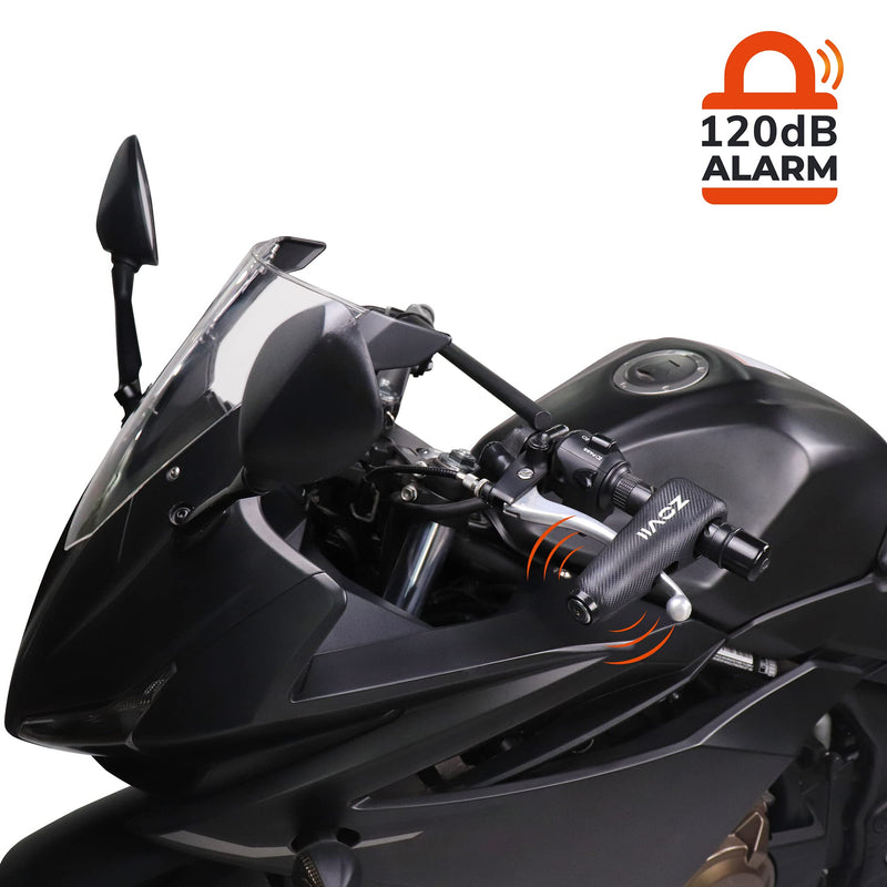 [Australia - AusPower] - ZOVII Alarm Brake Lever Lock Alarm Waterproof Scooter Bicycle Motorcycle Protective Security Handle Bar Grip Lock 