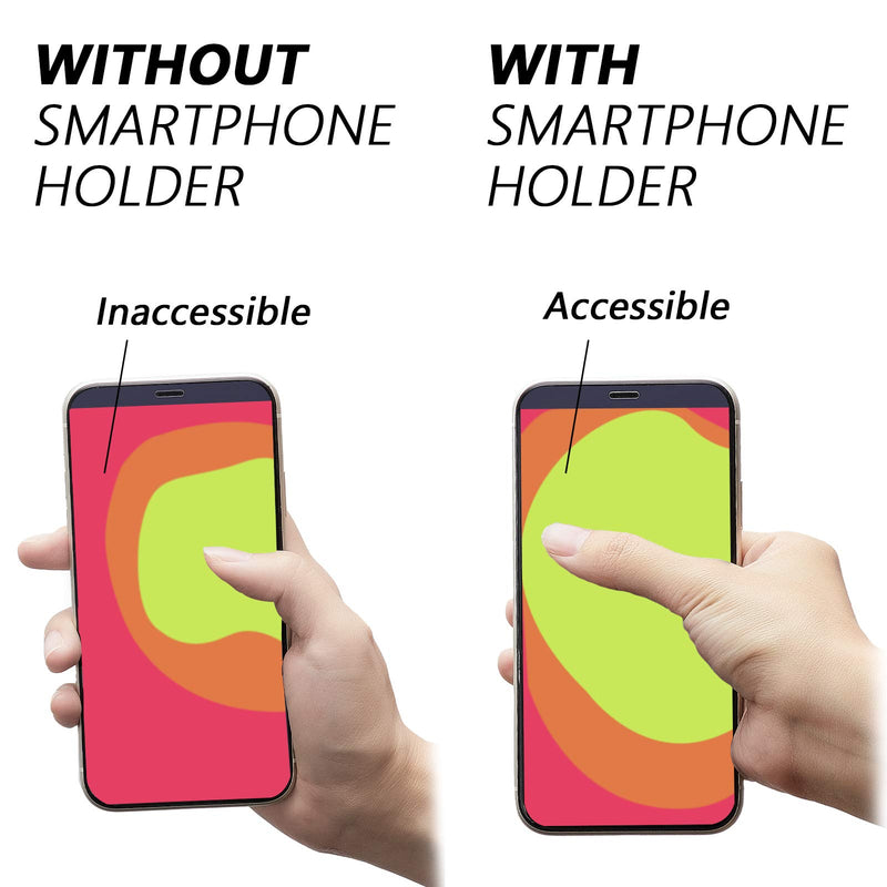 [Australia - AusPower] - 6 Pieces Phone Finger Grip Portable Telescopic Finger Strap Bracket Silicone Mobile Phone Ring Stand Phone Grip Finger Strap for Most Mobile Phones (Orange, Blue, Purple, Black, White, Gray) Orange, Blue, Purple, Black, White, Gray 
