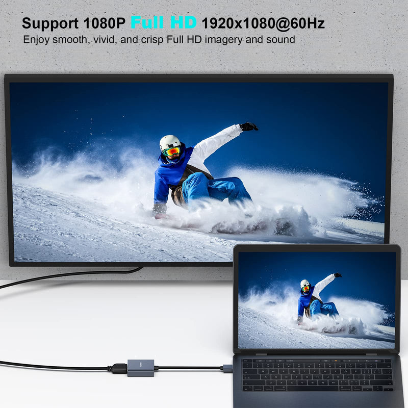 [Australia - AusPower] - BENFEI USB 3.0 to HDMI Adapter, USB 3.0 to HDMI Male to Female Adapter 