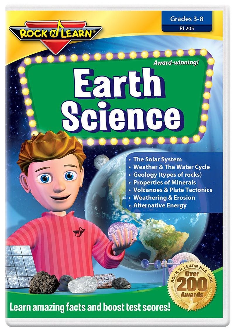 [Australia - AusPower] - ROCK N LEARN Earth Science & Solar System Set - Earth Science DVD & Solar System Audio CD with Printable Book 