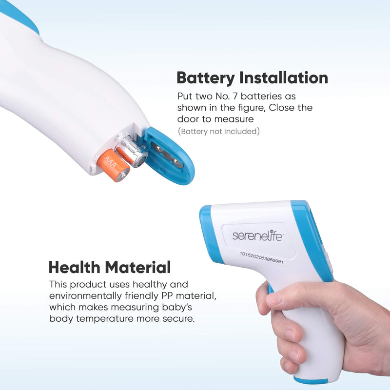 [Australia - AusPower] - Infrared Digital Professional Thermometer, Non-Contact Touchless Forehead Thermometer for Adults and Kids, Accurate Instant Readings with Fever Alarm, Memory Recall and 3 in 1 Digital LCD Display 