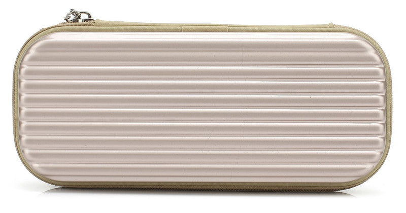 [Australia - AusPower] - KAYOND Hard Pencil Case PC Hard shell case for executive fountain pen,ballpoint pen,stylus touch pen,Durable Students Stationery With Zipper (Golden) Golden 