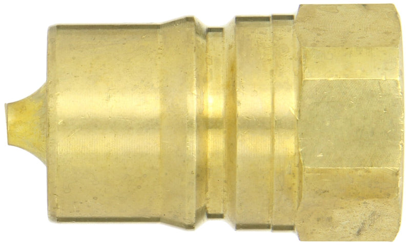 [Australia - AusPower] - Dixon Valve H8F8-B Brass ISO-B Interchange Hydraulic Fitting, Nipple, 1" Coupling x 1" - 11-1/2 NPTF Female 