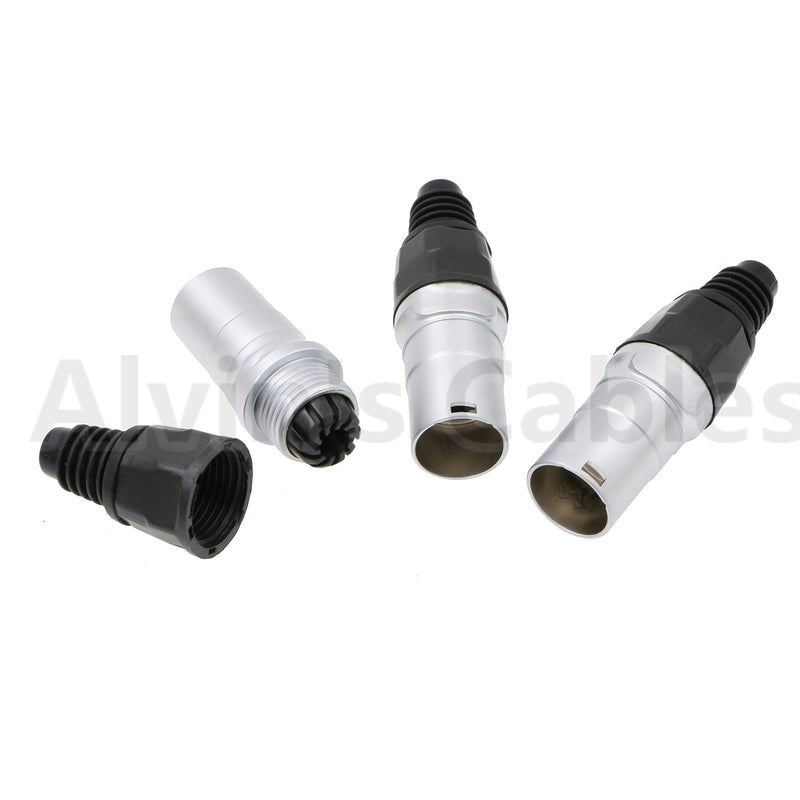 [Australia - AusPower] - Alvin's Cables 3 PCS RJ45 Waterproof Connector Plug IP65 Ethernet Panel Mount RJ45 Connector plugs Sliver&black 