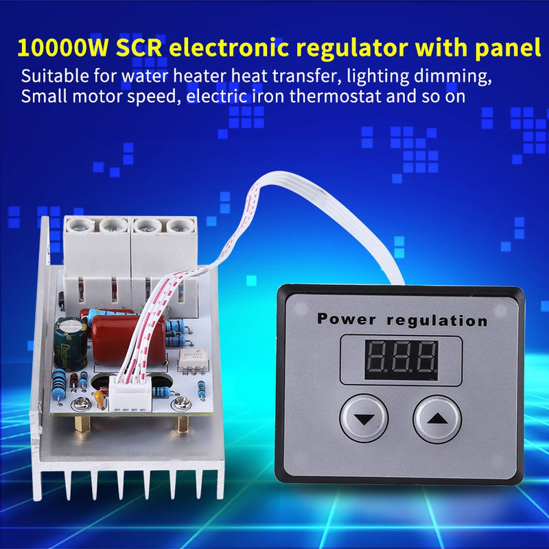 [Australia - AusPower] - 10000W Speed Controller Regulator SCR Digital Voltage Regulator Speed Control Dimmer Thermostat AC 220V 80A 