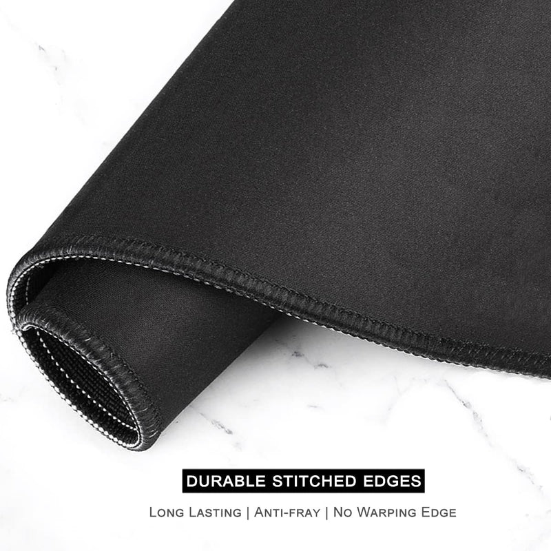 [Australia - AusPower] - Auhoahsil Desk Pad, XL Extended Large Gaming Mouse Pad 31.5 x 11.8 Inch, Waterproof Mousepad with Stitched Edge, Non-Slip Computer Keyboard Laptop Mat for Women Men Office Work, Teal Tropical Leaves 