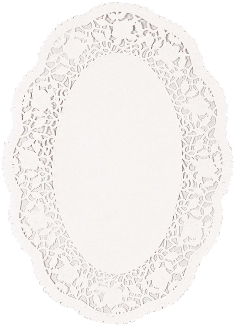 [Australia - AusPower] - White Oval Doilies | Pack of 18| Party Supply 