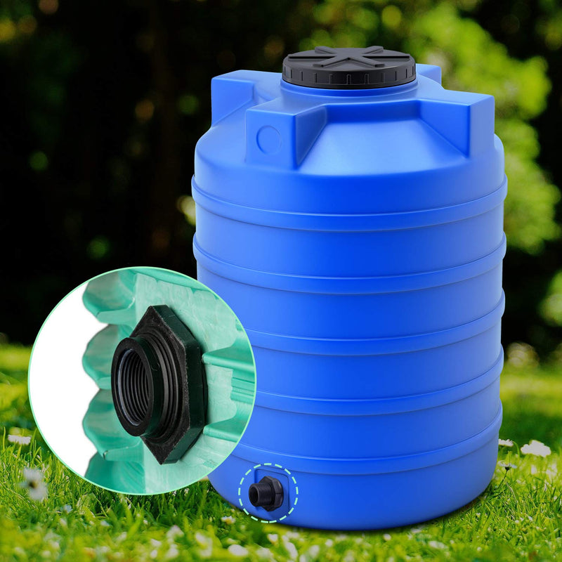 [Australia - AusPower] - 2 Pieces PVC Bulkhead Fitting for Rain Barrels, Aquariums, Water Tanks (3/4 Inch) 3/4 Inch 