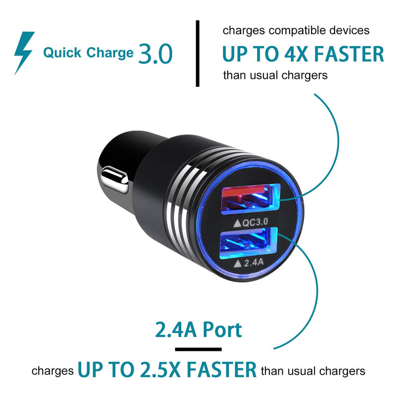 [Australia - AusPower] - Fast USB C Charger, Quick Charge 3.0 Wall Charger Car Charger 3ft Type C Phone Cable for Samsung Galaxy Note 21 20 S21 Ultra S21+ S20 S10 S11 S19 S9 A51 A71 A72 A32 A12,LG Stylo 6 5 K51 V60 Velvet K61 
