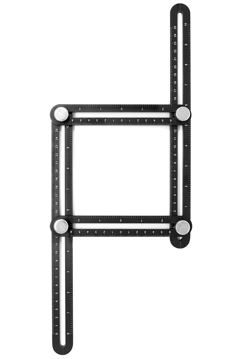 VViViD Heavy-Duty Adjustable Ruler (Angularizer 4 Holder Black Aluminum ...