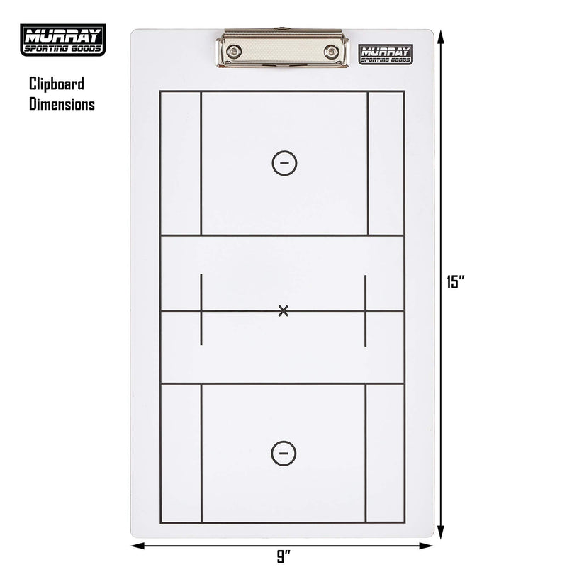 [Australia - AusPower] - Murray Sporting Goods Dry Erase Double-Sided Lacrosse Coaches Clipboard 