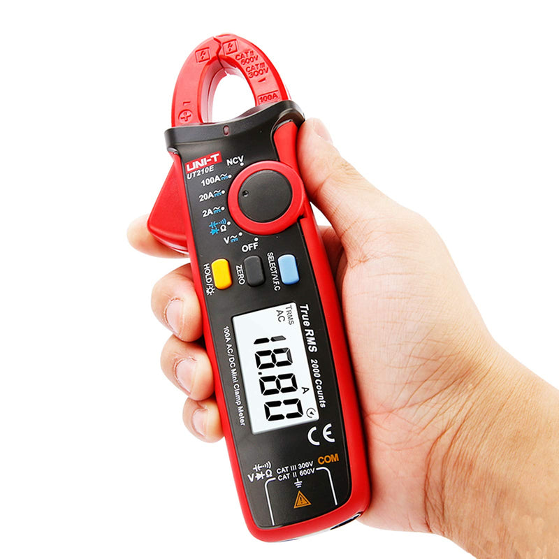 [Australia - AusPower] - YIRU UNI-T UT210 Series True RMS Digital Clamp Meter AC/DC Voltage Tester with ohm, Capacitance Measurement Small 
