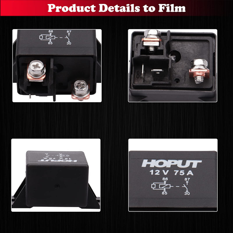 [Australia - AusPower] - HOPUT 12 V 75 A 0332002168 Normal Open Power Relays V23232-d0001-x001 (Pack of 1) 