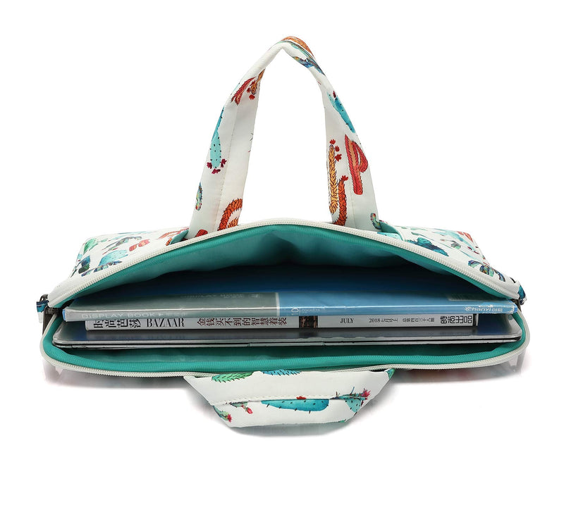[Australia - AusPower] - Canvaslove Cactus Water Resistant Laptop Shoulder Messenger Bag for MacBook Pro 16 inch,15 inch Surface Laptop 3,Surface Book 2 and 14 inch,15 Inch,15.6 Inch Laptop 14 inch-15.6 inch & Macbook Pro 16 