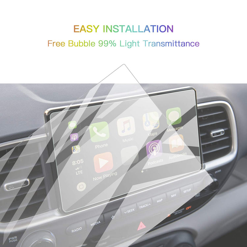 [Australia - AusPower] - Screen Protector Foils for 2020 2021 Venue Navigation Display Tempered Glass 9H Hardness Anti-Explosion & Scratch HD Clear Hyundai GPS LCD Protective Film 