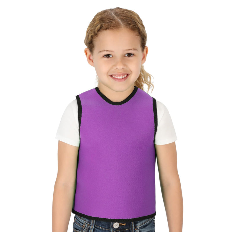 [Australia - AusPower] - Special Supplies Sensory Compression Vest Deep Pressure Comfort for Autism, Hyperactivity, Mood Processing Disorders, Breathable, Form-Fitting, Kids and Adults (Purple, X-Small 14x24 inches) Purple X-Small (Pack of 1) 