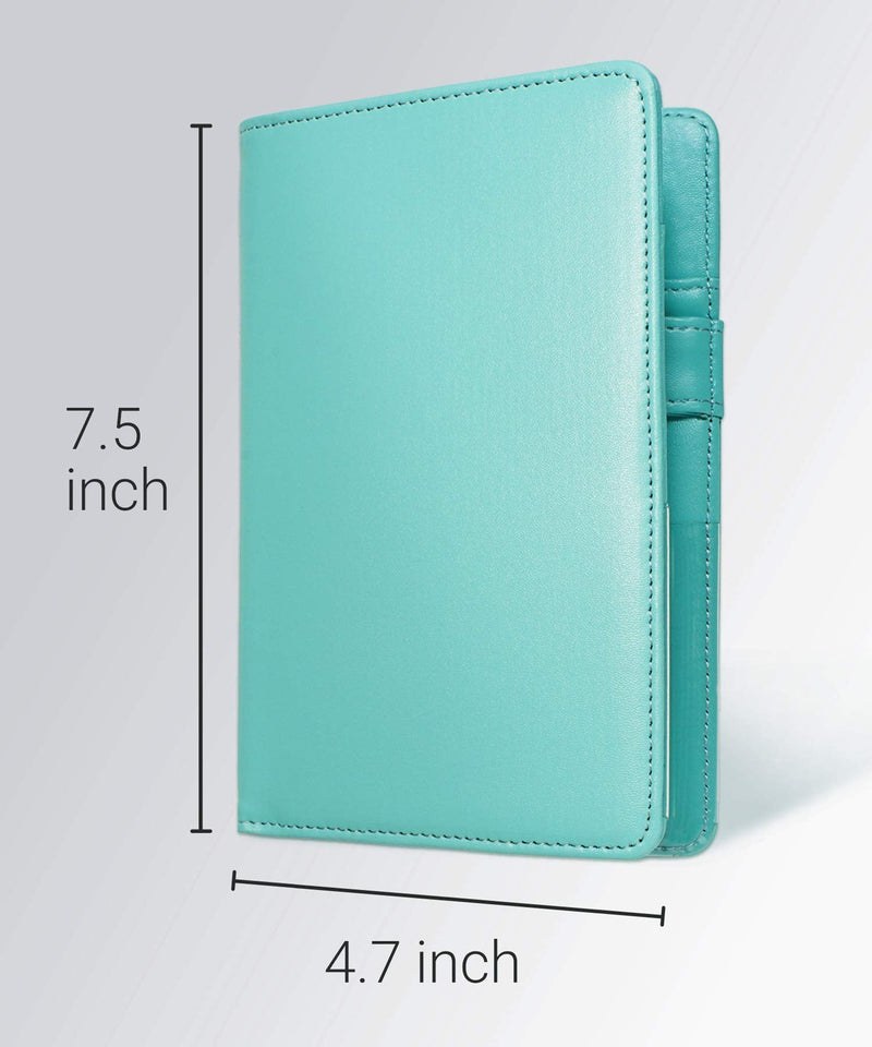 [Australia - AusPower] - Mymazn Server Books for Waitress Book Waiter Book Server Wallet Restaurant Waitstaff Organizer, Guest Check Book Holder Fit Server Apron Turquoise Green (Aqua) 