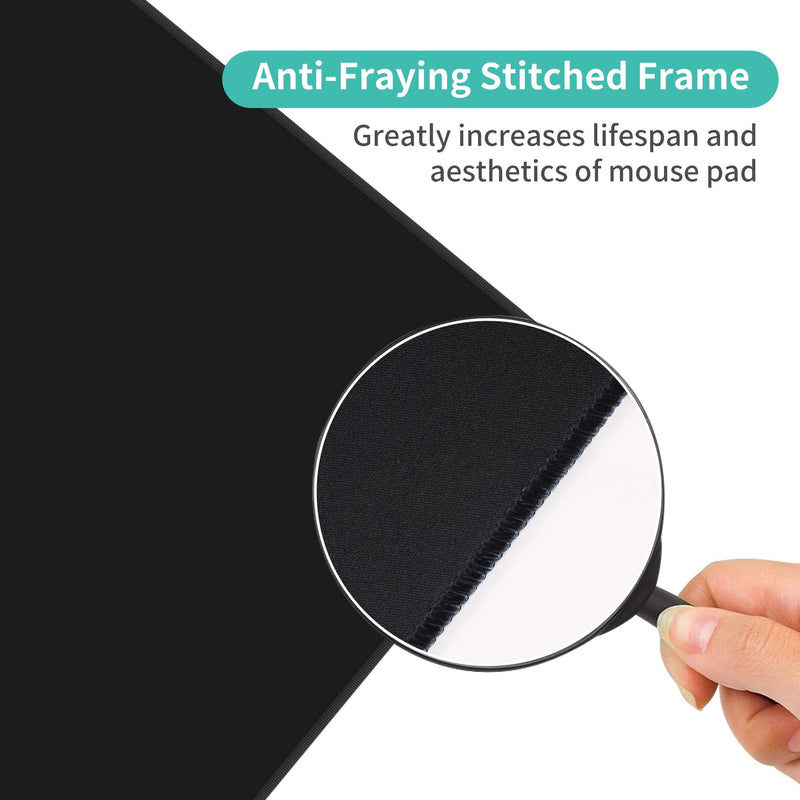 [Australia - AusPower] - Dynippy Thin Extended Gaming Mouse Pad （31.5*11.8*0.08 inch） with Stitched Edges Large Mousepad Long XXL Keyboard and Mouse pad Desk Mat for Gaming Office & Home - Galaxy Space (Galaxy Space) 