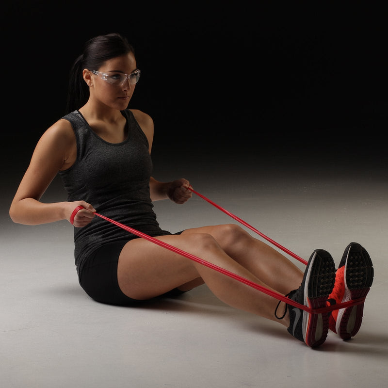 [Australia - AusPower] - TheraBand Resistance Bands Set, Professional Non-Latex Elastic Band For Upper & Lower Body Exercise, Strength Training without Weights, Physical Therapy, Pilates, Rehab, Yellow & Red & Green, Beginner 