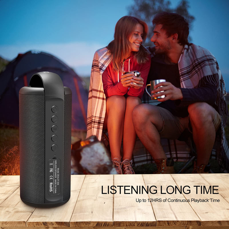 [Australia - AusPower] - ZEALOT Portable Bluetooth Speaker, Outdoor Wireless Portable Speaker with 20 Hours Playtime, Dual Pairing, Loud Stereo, Hiking Bluetooth Speaker with Hand Strap, Outdoor Speaker for Cycling & Travel 