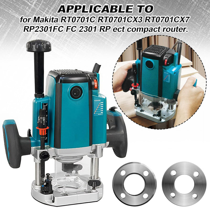 [Australia - AusPower] - for Makita 321492-3 Template Guide Adapter Compatible Whit Makita Router Templates 3606, 3608B, 3612B, 3612BR, 3620, M361ï¼ˆ2 PCSï¼‰ 