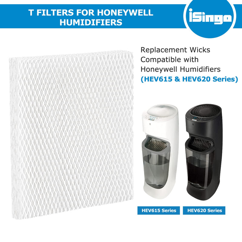 [Australia - AusPower] - iSingo Humidifier Wicking HFT600 Filter T for Honeywell Hev615 Hev620 Humidifier, Compatible with Honeywell HFT600 Humidifier Filter T Compare to Part HFT600T HFT600PDQ, (4 Pack) 4 Pack 