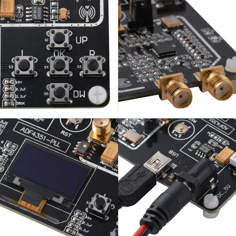 [Australia - AusPower] - RF Signal Generator Frequency 35MHz-4400MHz Signal Source chip ADF4351 