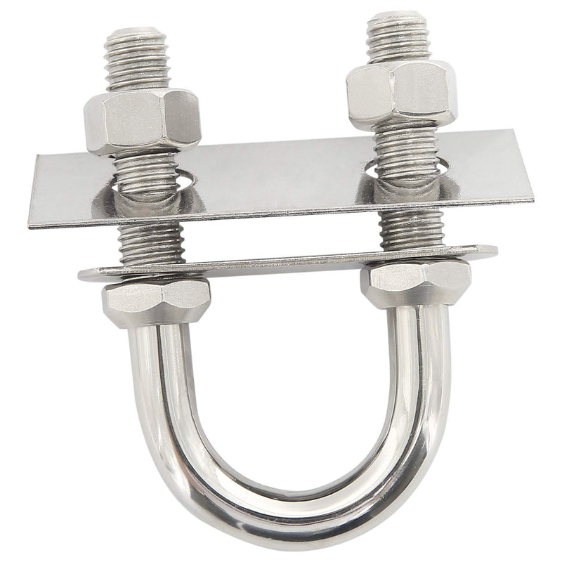 [Australia - AusPower] - NovelBee 2-Pack of Stainless Steel Bow Stern Eye Tie Down U Bolt with Nuts and Washers,Stock Dia.1/2" (Length:4-1/4") Length:4-1/4" 