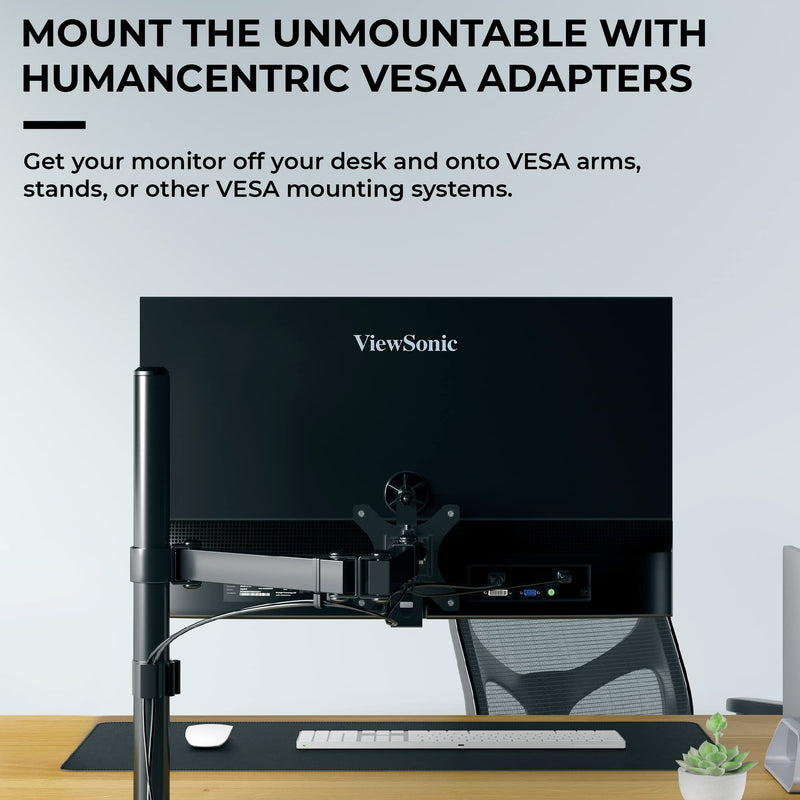 [Australia - AusPower] - VESA Mount Adapter for Viewsonic Models VX2776-smhd, VX2476-smhd, VX2376-smhd, and VX2276-smhd - by HumanCentric 