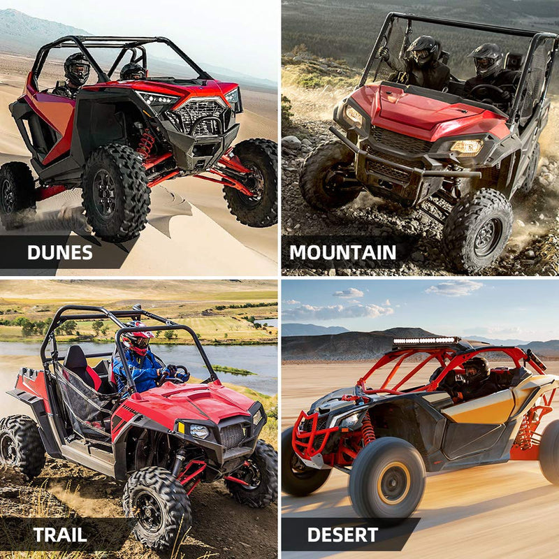 [Australia - AusPower] - UTV Speaker Pod Enclosure, Kemimoto Universal 6.5" Speaker Systems Hard Roof Accessories Compatible with Polaris RZR, Can Am X3, Cart, UTV 