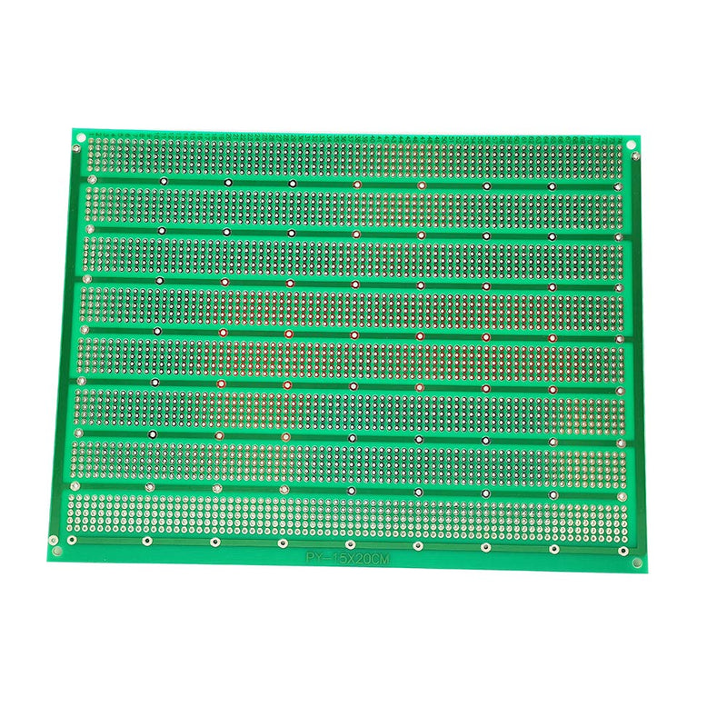 [Australia - AusPower] - YUNGUI 15X20 cm PCB Prototype Board Solderable PerfBoard,Universal Printed Circuit Board for Arduino and DIY Electronics Project, Gold-Plated, 6"x8",2 Pack 15 X20 CM (A) 