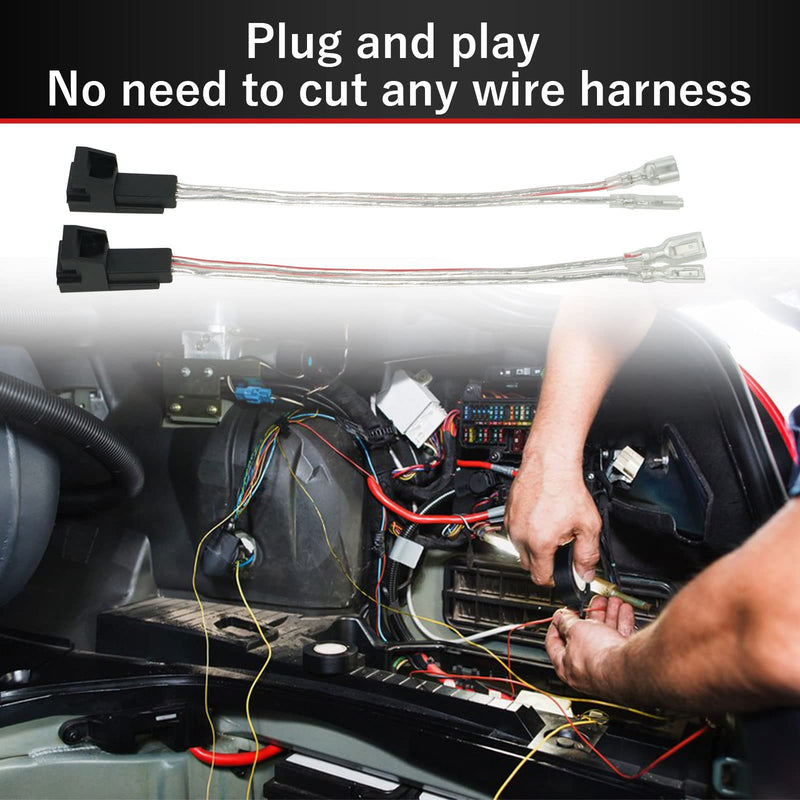 [Australia - AusPower] - RED WOLF Speaker Install Wire Harness Adapter Connector for Chevy GMC Silverado Sierra 1995-2009, Buick 1995-2006, Cadillac 1988-1999 