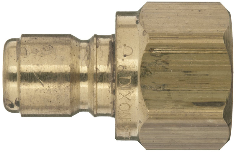 [Australia - AusPower] - Dixon STFP4B Brass Hydraulic Quick-Connect Fitting, Plug, 1/2" Female Coupling x 1/2"-14 Straight 