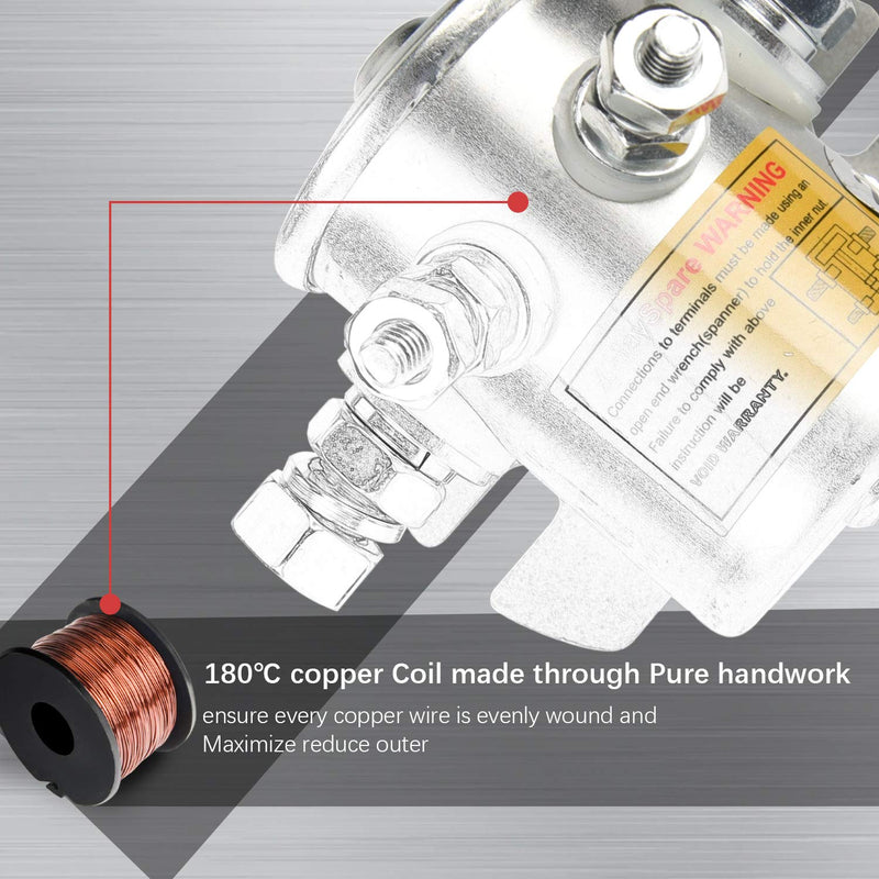 [Australia - AusPower] - MaySpare 36 Volt Continuous Duty Solenoid, EZGO Electric Golf Car Relay #70 Series Relay Replaces E-Z-Go Electric Golf Cart 27855G01, 11761G1, 27855G02, 31680G1, 3016 
