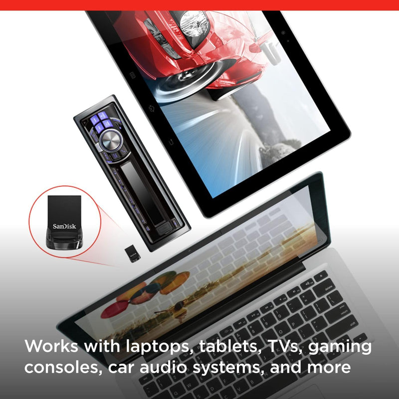 [Australia - AusPower] - SanDisk 128GB Ultra Fit USB 3.2 Gen 1 Flash Drive - Up to 400MB/s, Plug-and-Stay Design - SDCZ430-128G-GAM46 Up to 400 MB/s 