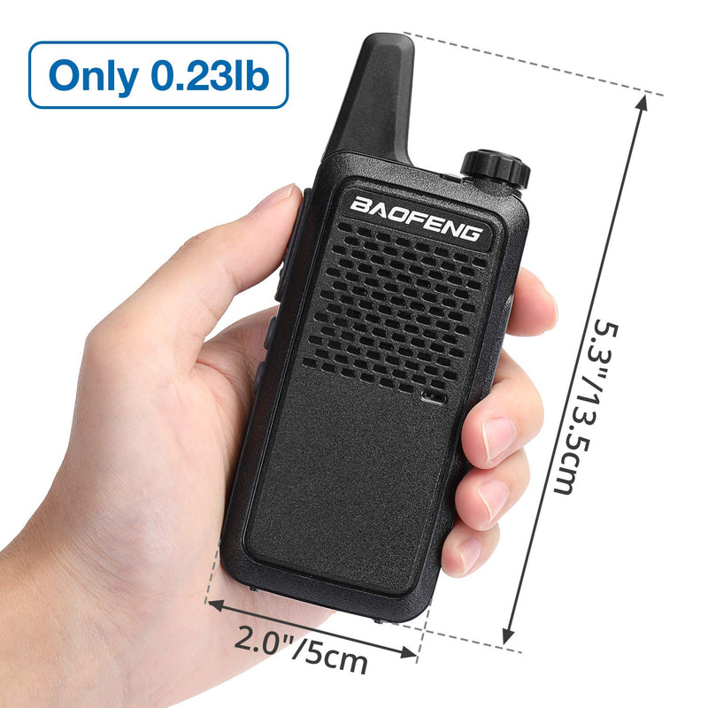 [Australia - AusPower] - BAOFENG GT-22 FRS Two Way Radio License Free, 1500mAh Battery, Handsfree Rechargeable Portable Walkie Talkie, 16 CH VOX, Micro USB Charging with Earpiece, 2PCS 