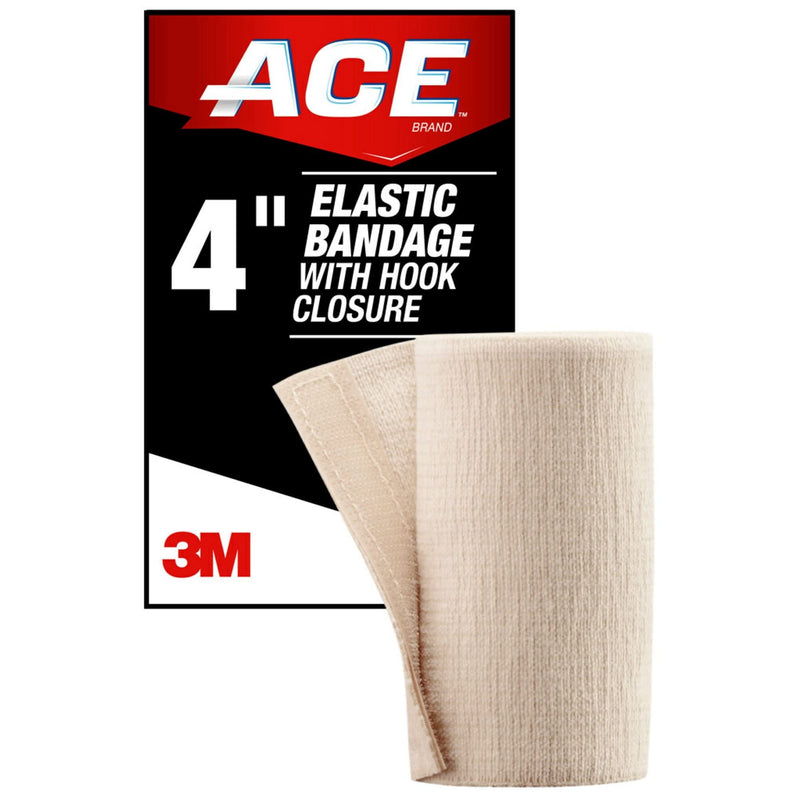 [Australia - AusPower] - ACE Elastic Bandage with Hook Closure, 4 Inches 1 ea (Pack of 3) 