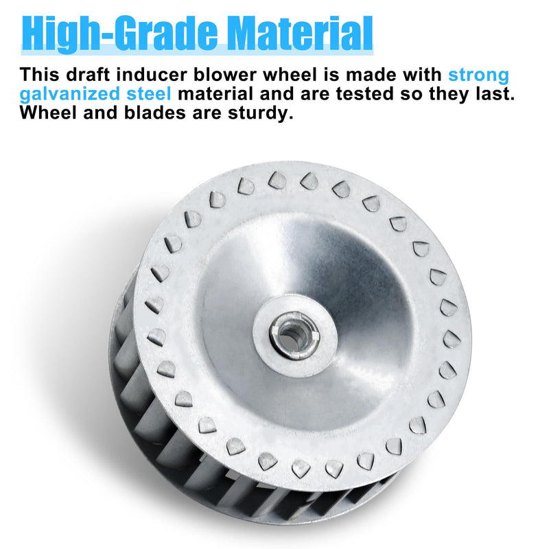 [Australia - AusPower] - LA11AA005 Draft Inducer Blower Wheel for Carrier Bryant Furnace, Inducer Motor Blower Wheel LA11AA005 for Carrier 318984-753 Draft Inducer Motor Kit 