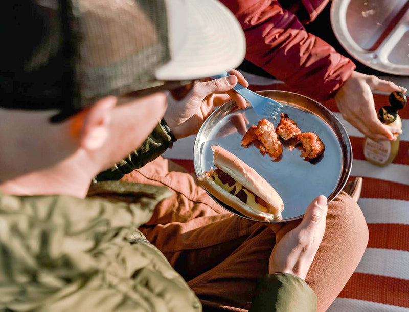 [Australia - AusPower] - Stansport Stainless Steel Camping Plate, 9.25-Inch, One Size (263) 