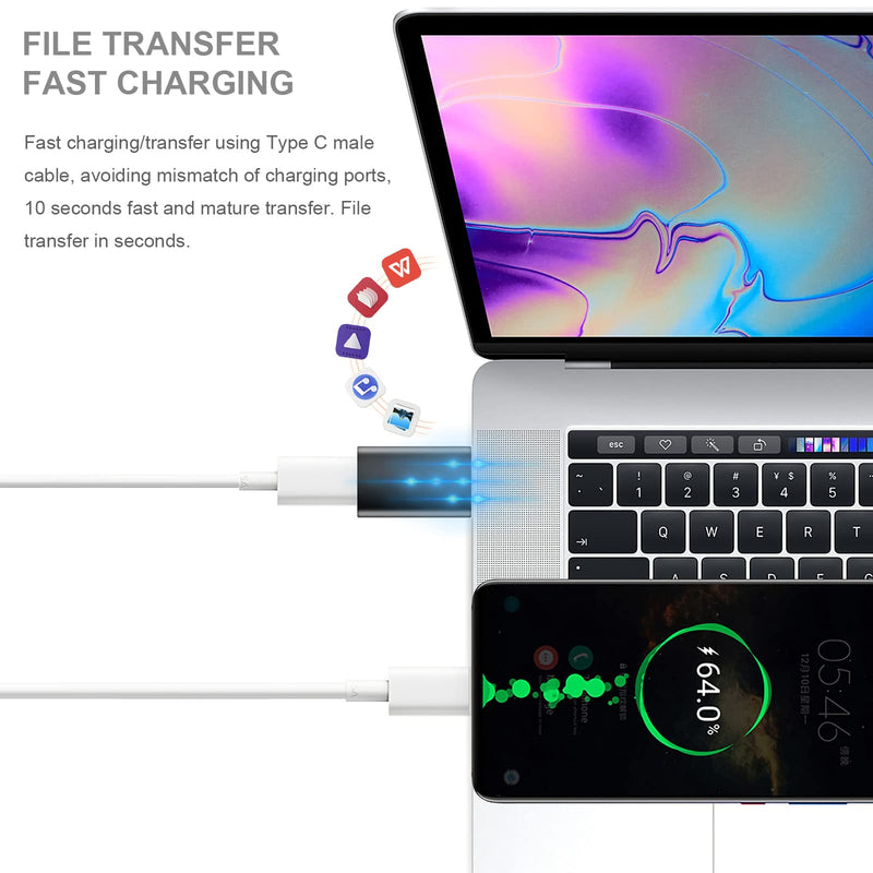 [Australia - AusPower] - Weldiea USB C to USB Adapter and USB to USB C Adapter(Pack of 2) USB C Female to USB Male Adapter and USB Female to USB C Black USB to USB C and USB C to USB(Pack of 2) USB to USB C and USB C to USB(Pack of 2) 