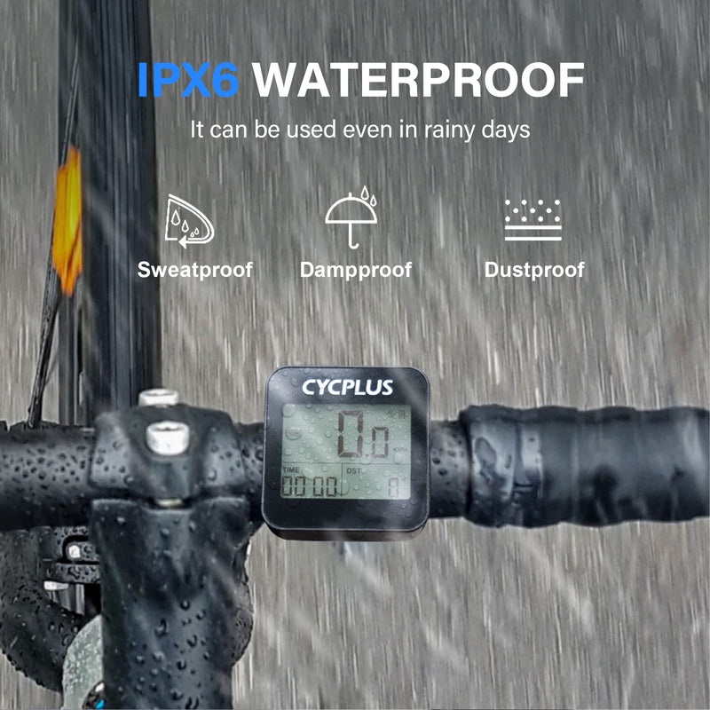 [Australia - AusPower] - CYCPLUS GPS Bike Computer, Wireless Cycling Computer with Automatic Backlight, Bicycle Speedometer Odometer with Waterproof and Lager Battery, Provide Professional Data Analysis 