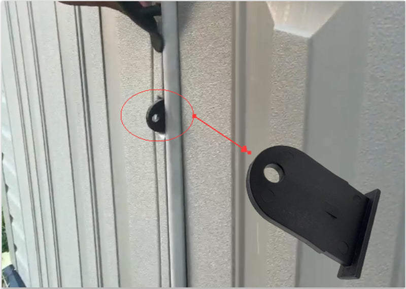 [Australia - AusPower] - KDFUHRUI Outdoor Resin Shed Hasp Latch Replacement, for Rubbermaid Resin Shed Latch (1 pcs) 1 Piece 
