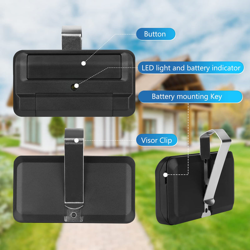 [Australia - AusPower] - 811LMX Gate Opener Remote Replacement for liftmaster 811LM and 811LMX Remote, 811LMX Remote Compatible with 850LM/ 860LM Receivers, The Gate Opener Remote Using Security+ 2.0 Technology, 1 Pack 