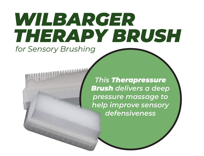 [Australia - AusPower] - Wilbarger Therapy Brush - Therapressure Brush for Occupational Therapy for Sensory Brushing – Designed by Patricia Wilbarger – Use as Part of The Wilbarger Brushing Protocol – 12 Pack 