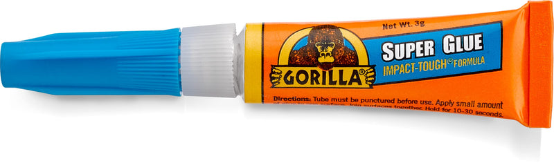 [Australia - AusPower] - Gorilla Super Glue, Two 3 Gram Tubes, Clear, (Pack of 1) 1 Pack 2 Tubes 